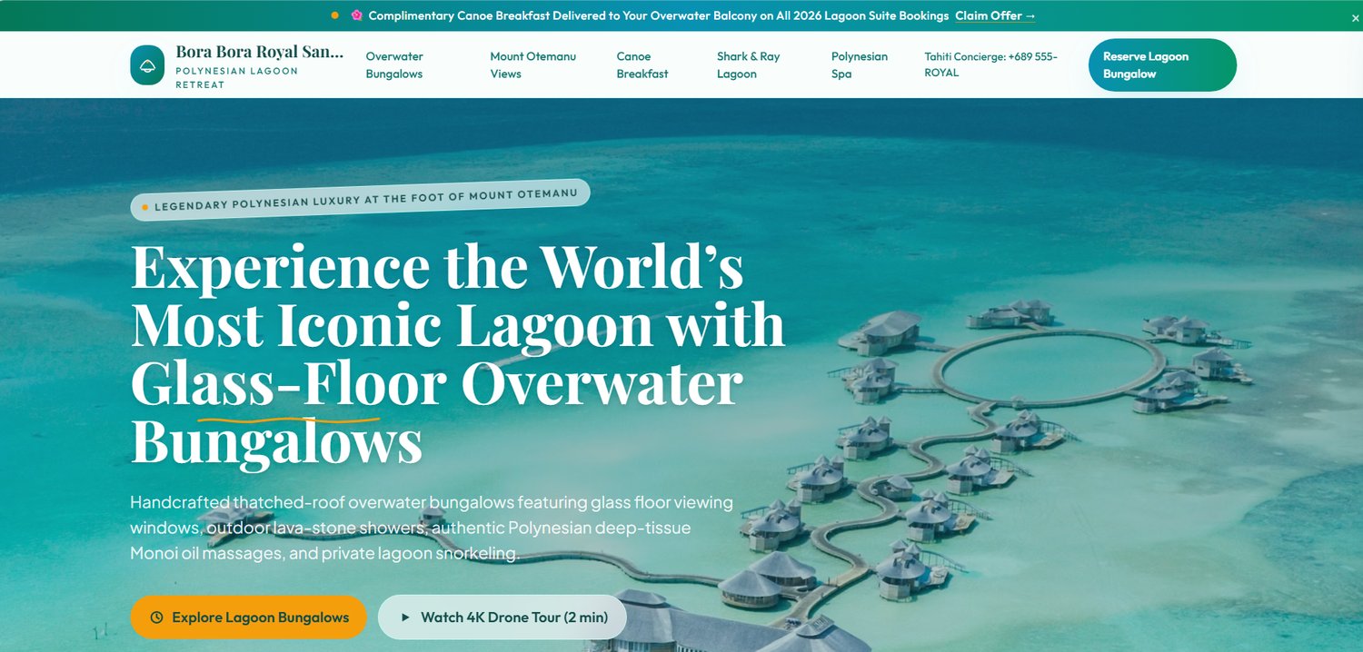 Bora Bora immersive destination concept